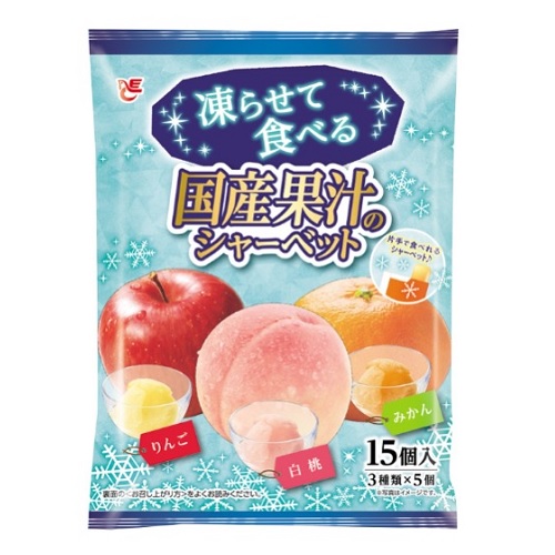 エースＢ　凍らせて食べる国産果汁シャーベット　１５個