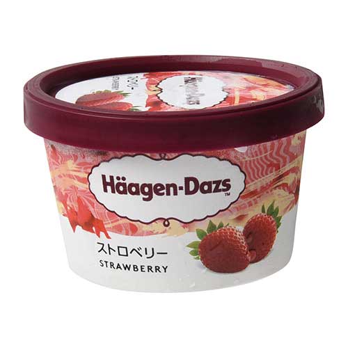 『冷凍』　ハーゲンダッツ　ミニカップ　ストロベリー　１１０ｍｌ